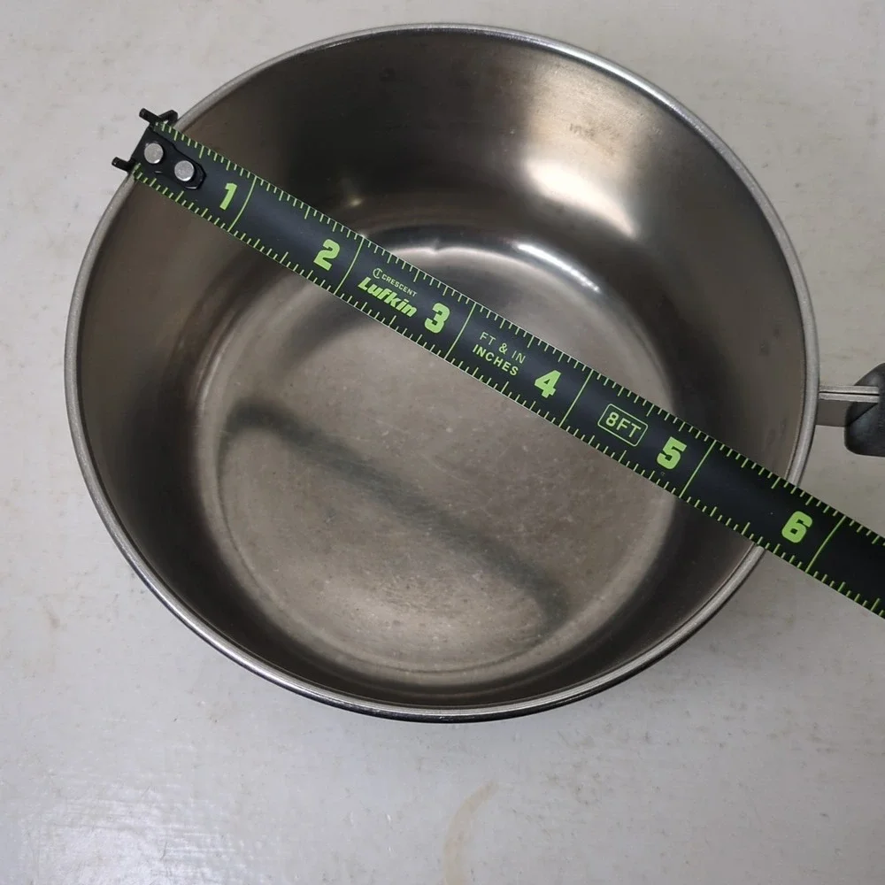 Vintage Revere Ware 1801 Copper Clad Copper Bottom 2 QT Pan Pot 2363973 - No Lid